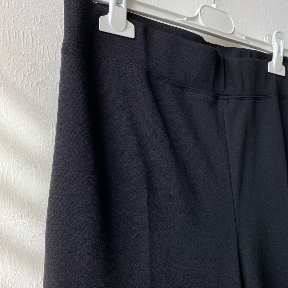 JOSEPH RIBKOFF Back Slit Classic Black Slim Fit Pull On Ankle Pants, size 12 - Picture 3 of 11